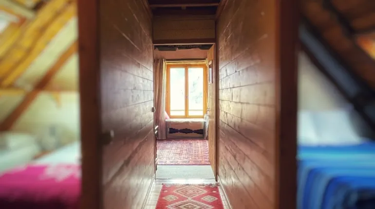 Upstairs hallway Grange de Bâa Hautes Pyrénées